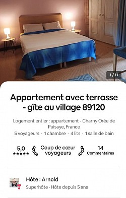 Logement sur le site airbnb.com